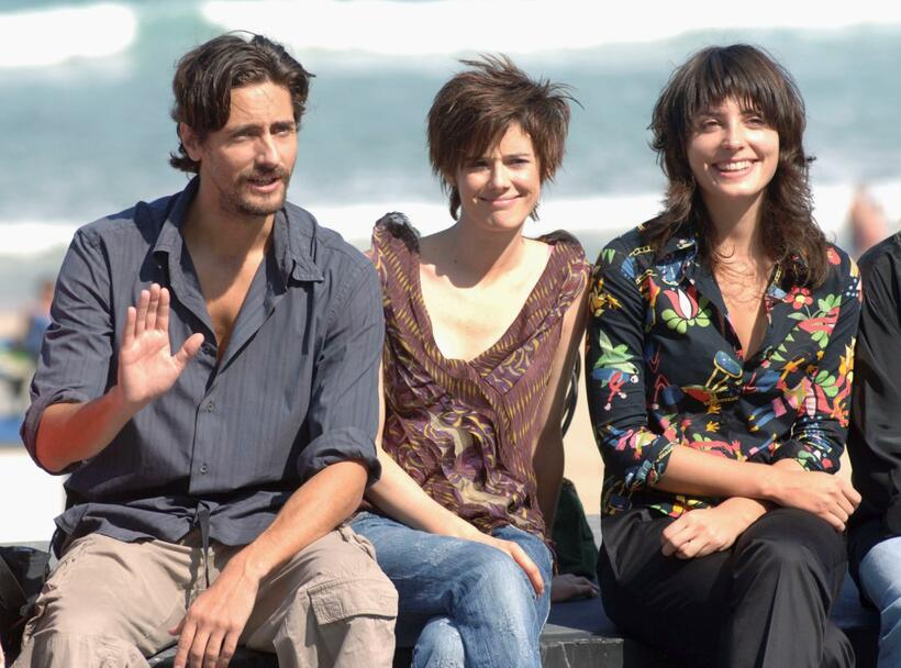 Juan Diego Botto and Pilar Lopez de Ayala and Barbara Lenni at the photocall of "Obaba" during the 53rd San Sebastian International Film Festival.