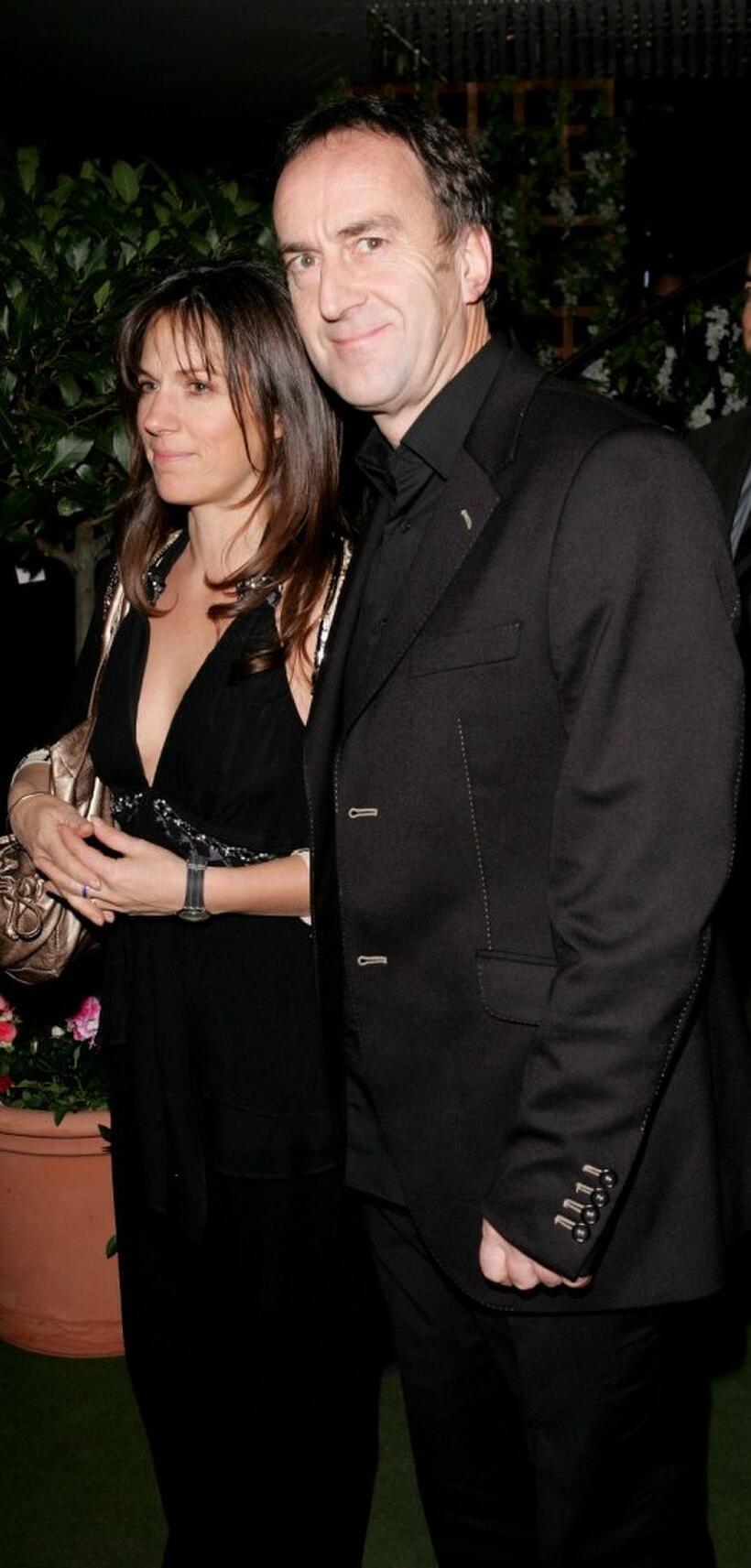 Lise Mayer and Angus Deayton at the aftershow party of the UK premiere of "Keeping Mum."