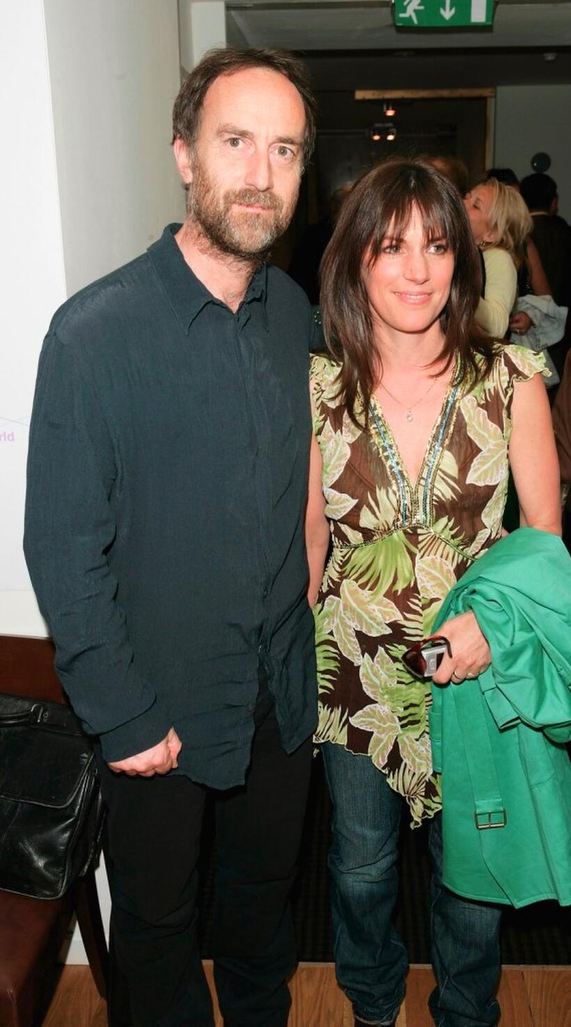 Angus Deayton and Lise Mayer at the BAFTA screening of "The Girl in the Cafe."