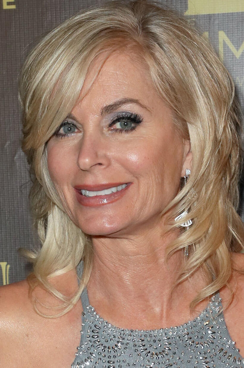Eileen Davidson in the press room during the 45th annual Daytime Emmy Awards in Pasadena, California.