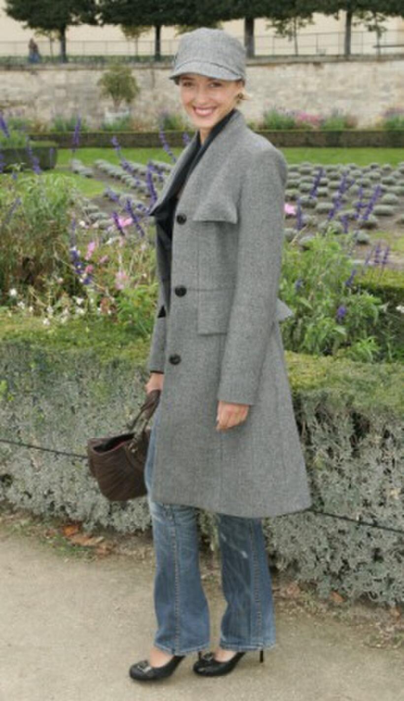 Helene de Fougerolles at the Christian Dior Fashion show.