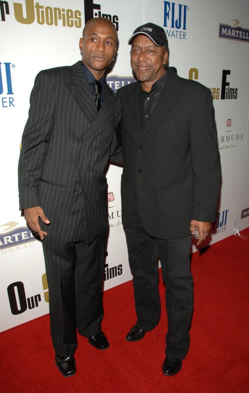 Tommy Davidson and Robert L. Johnson at the launch party of Our Stories Films.