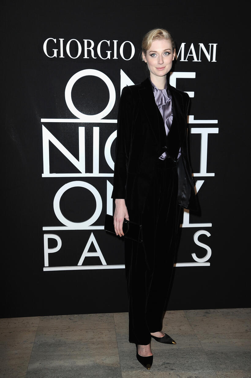 Elizabeth Debicki at the Giorgio Armani Prive Show 2014.
