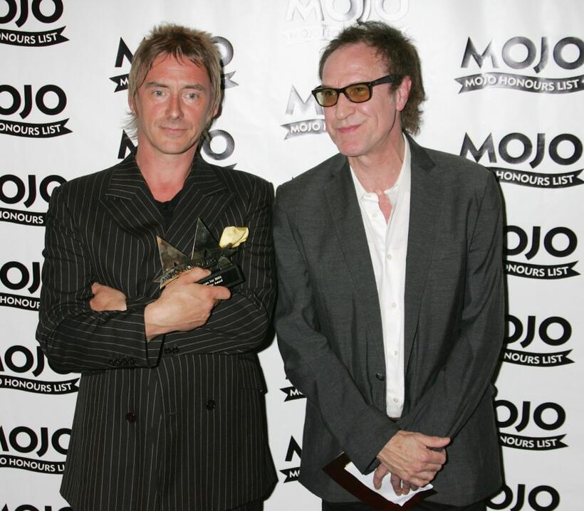 Paul Weller and Ray Davies at the MOJO Honours List 2005, the music magazine's second Annual awards.