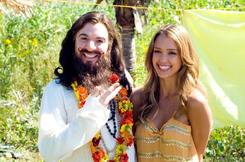 Mike Myers and Jessica Alba in "The Love Guru."