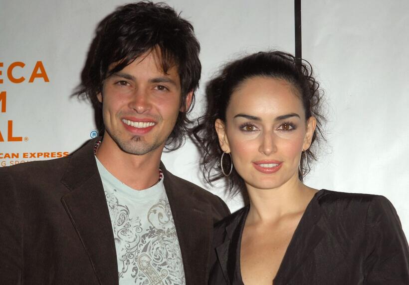 Aldemar Correa and Ana de la Reguera at the premiere of "Paraiso Travel" during the 2008 Tribeca Film Festival.