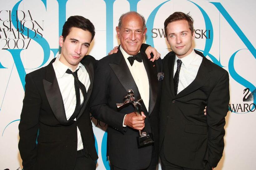 Jack McCollough, Oscar de la Renta and Lazaro Hernandez at the 25th Anniversary of Annual CFDA Fashion Awards.