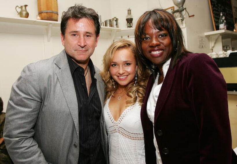 Anthony LaPaglia, Hayden Panettiere and Viola Davis at the premiere of "The Architect."