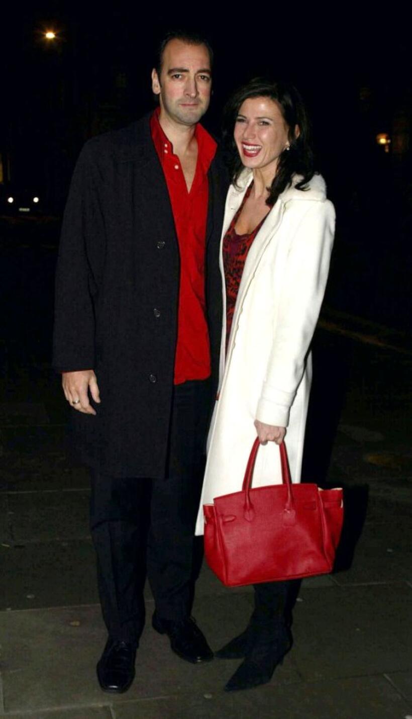 Aliastair McGowan and Ronni Ancona at the Royal Opera House.