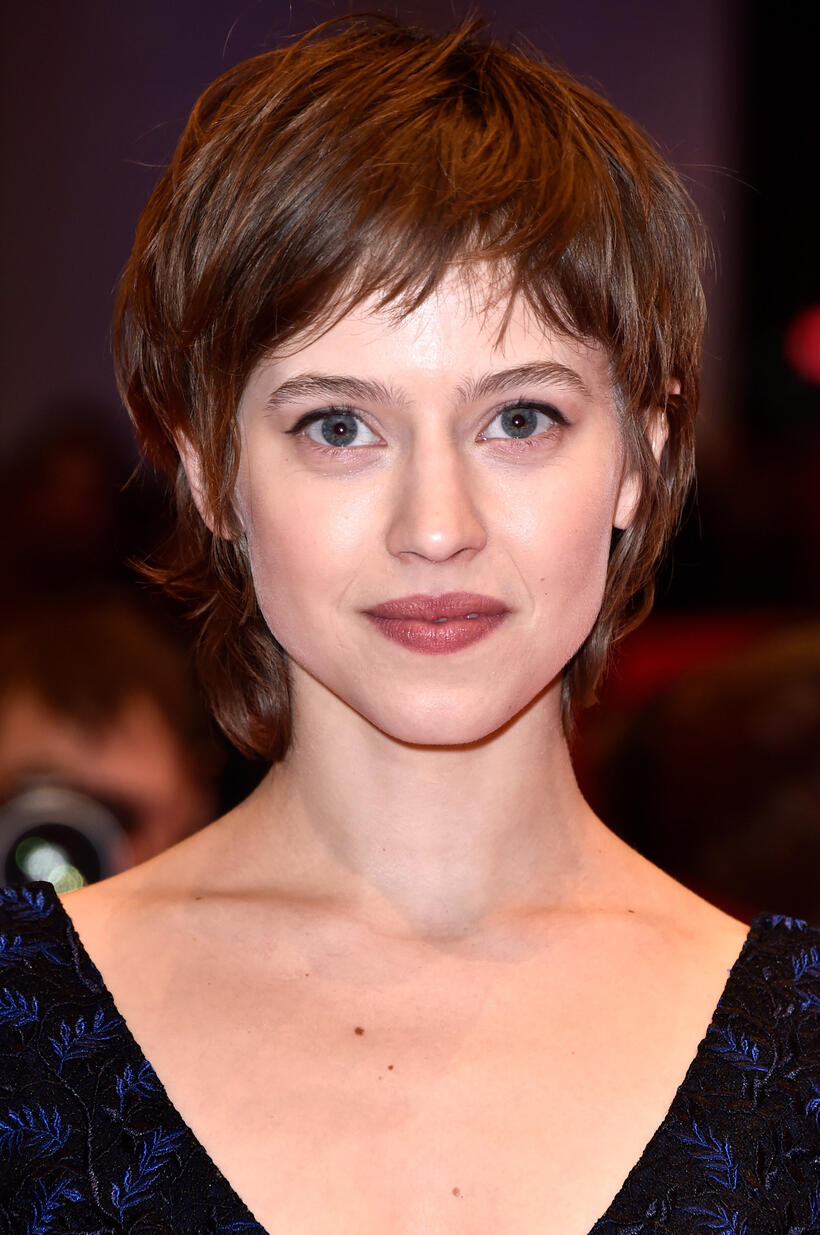 Lou de Laage at the 'Alone in Berlin' premiere during the 66th Berlinale International Film Festival Berlin at Berlinale Palace in Berlin, Germany.