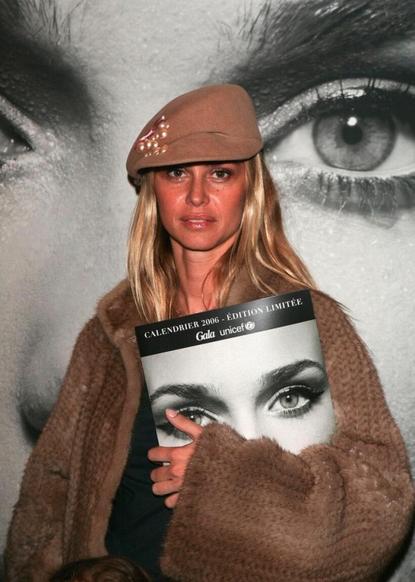 Agathe de la Fontaine at the launch of the Gala-Unicef 2006 calendar.