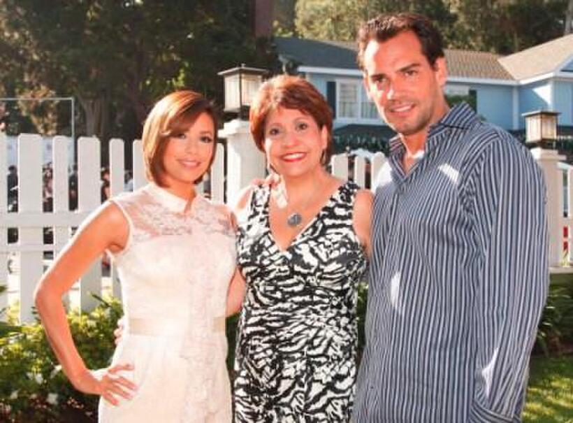 Eva Longoria Parker, Janet Murguia and Cristian de la Fuente at the 2008 ALMA Awards nominee announcements.