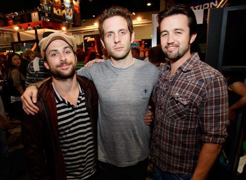 Charlie Day, Glenn Howerton and Rob McElhenney at the Comic Con 2008.