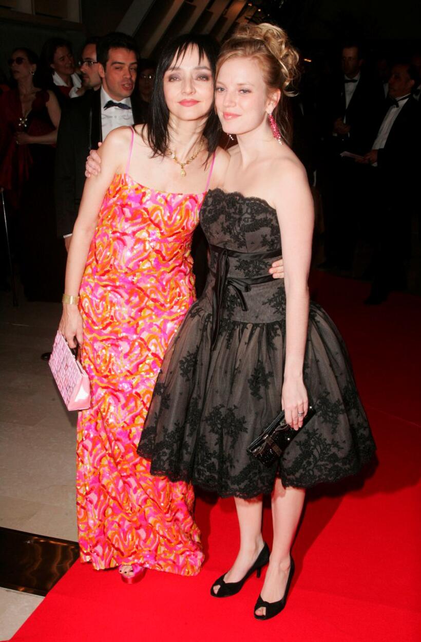 Maria de Medeiros and Sarah Polley at the "My Blueberry Nights" party during the 60th International Cannes Film Festival.