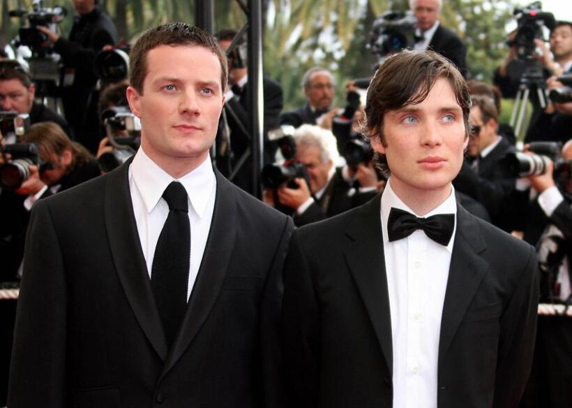 Padraic Delaney and Cillian Murphy at the screening of "The Wind That Shakes The Barley" during the 59th edition of the International Cannes Film Festival.