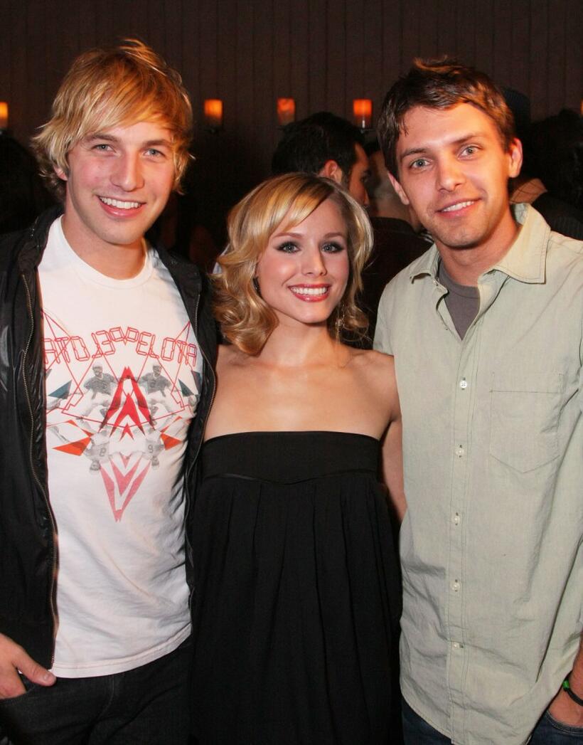 Ryan Hansen, Kristen Bell and Ryan Devlin at the official launch of "Assassin's Creed."