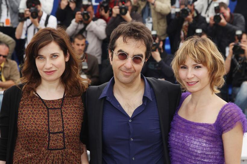 Emmanuelle Devos, Atom Egoyan and Dinara Droukarova at the 63rd Annual Cannes Film Festival.