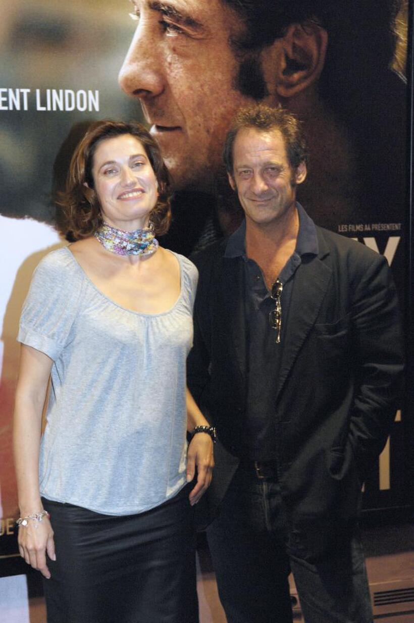 Emmanuelle Devos and Vincent Lindon at the screening of "Ceux qui restent."