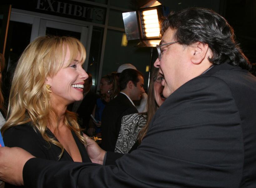 Rebecca De Mornay and veteran Richard Pimentel at the LA Premiere Of "Music Within".
