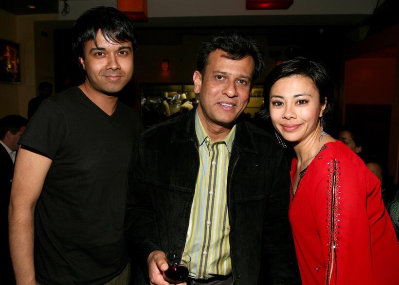 Debargo Sanyal, Bedabrata Pain and Angel Desai at the after party of the US premiere of "Amu."