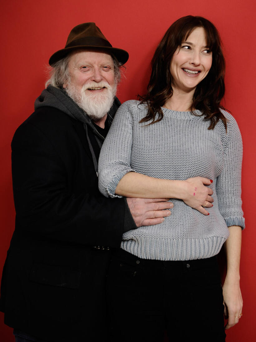 Albert Delpy and Alexia Landeau at the portrait studio during the 2012 Sundance Film Festival.