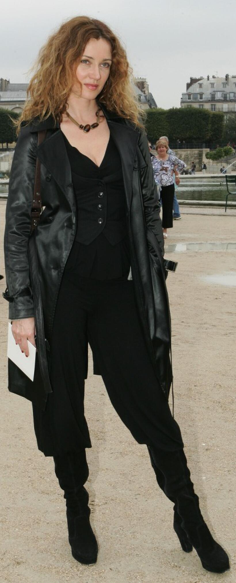 Marine Delterme at the Christian Dior Fashion show during the Sping/Summer 08 fashion week.