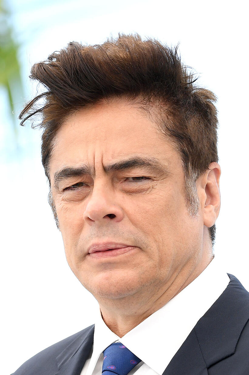 Benicio Del Toro at the "The French Dispatch" photocall during the 74th annual Cannes Film Festival.