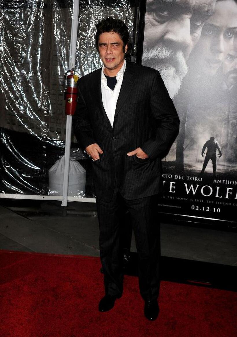 Benicio Del Toro at the California premiere of "The Wolfman."