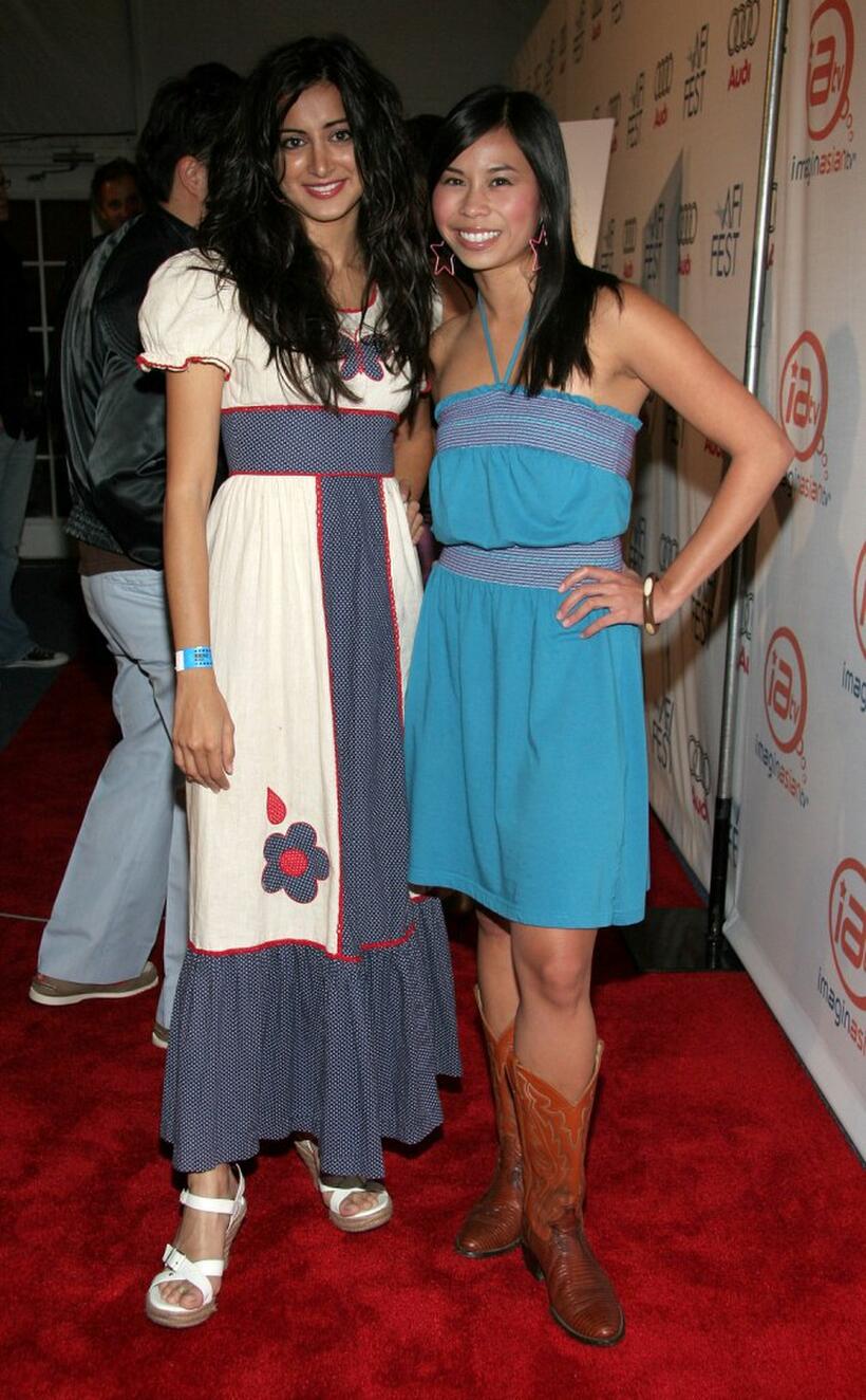 Noureen DeWulf and Camille Mana at the ImaginAsian TV Party during the AFI Fest.