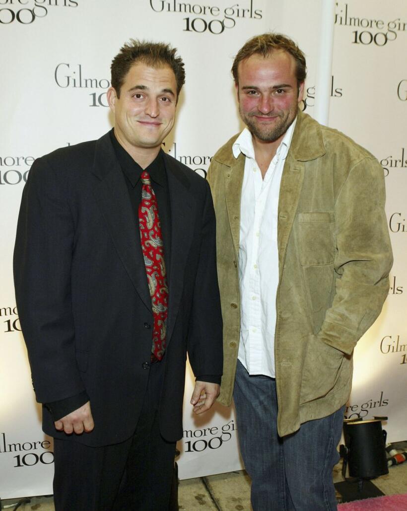 Michael DeLuise and David DeLuise at the WB Networks' "Gilmore Girls" 100th episode party.