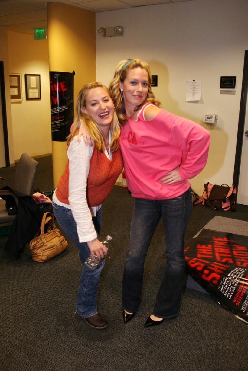 Jamie Denbo and Jessica St. Clair at the Strike Show to benefit the Motion Picture and Television Fund.