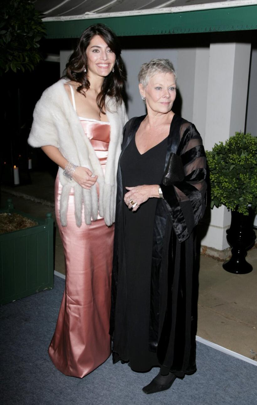 Judi Dench and Caterina Murino at the Casino Royale After Party.