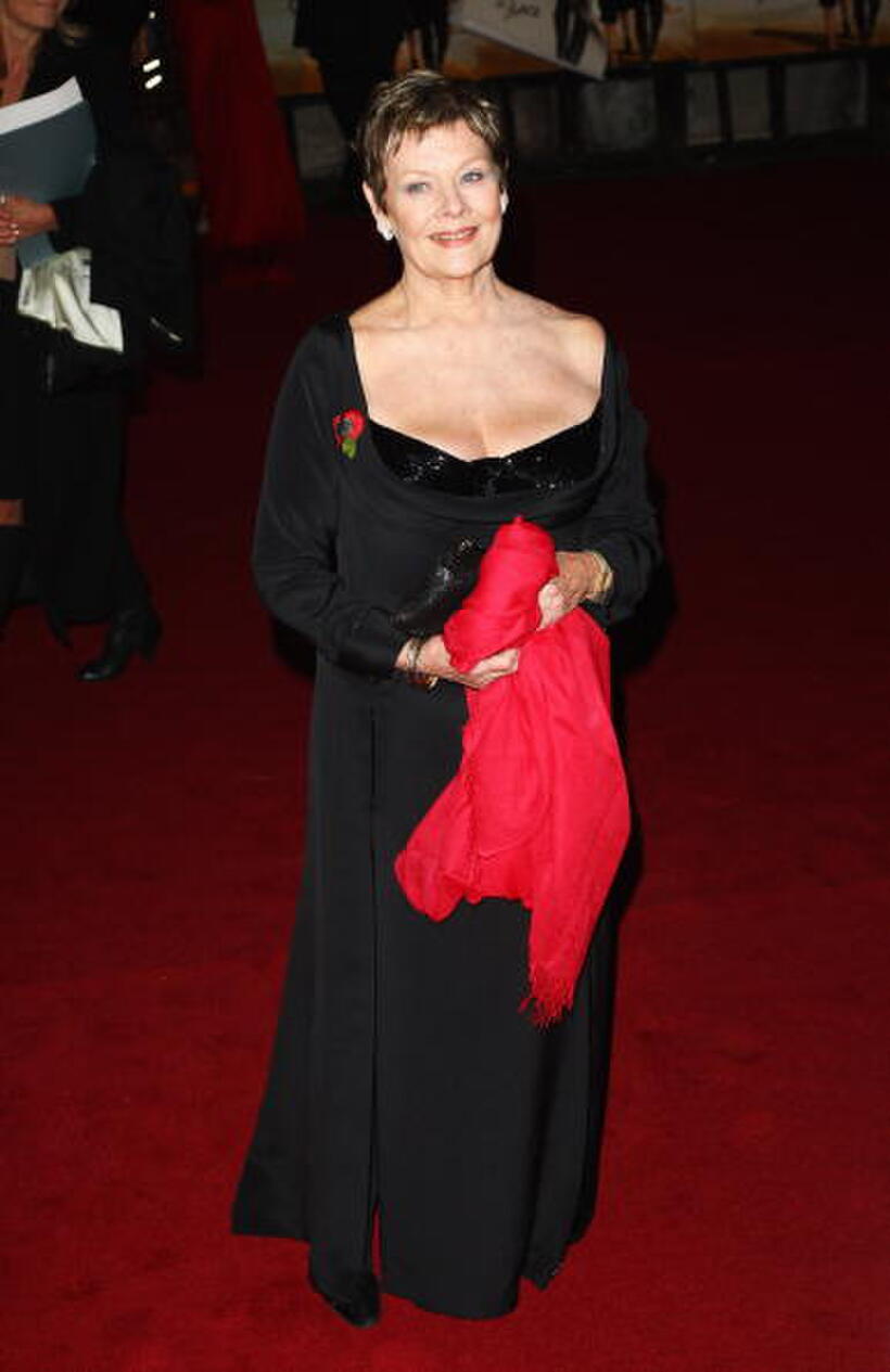 Judi Dench at the world premiere of "Quantum of Solace."