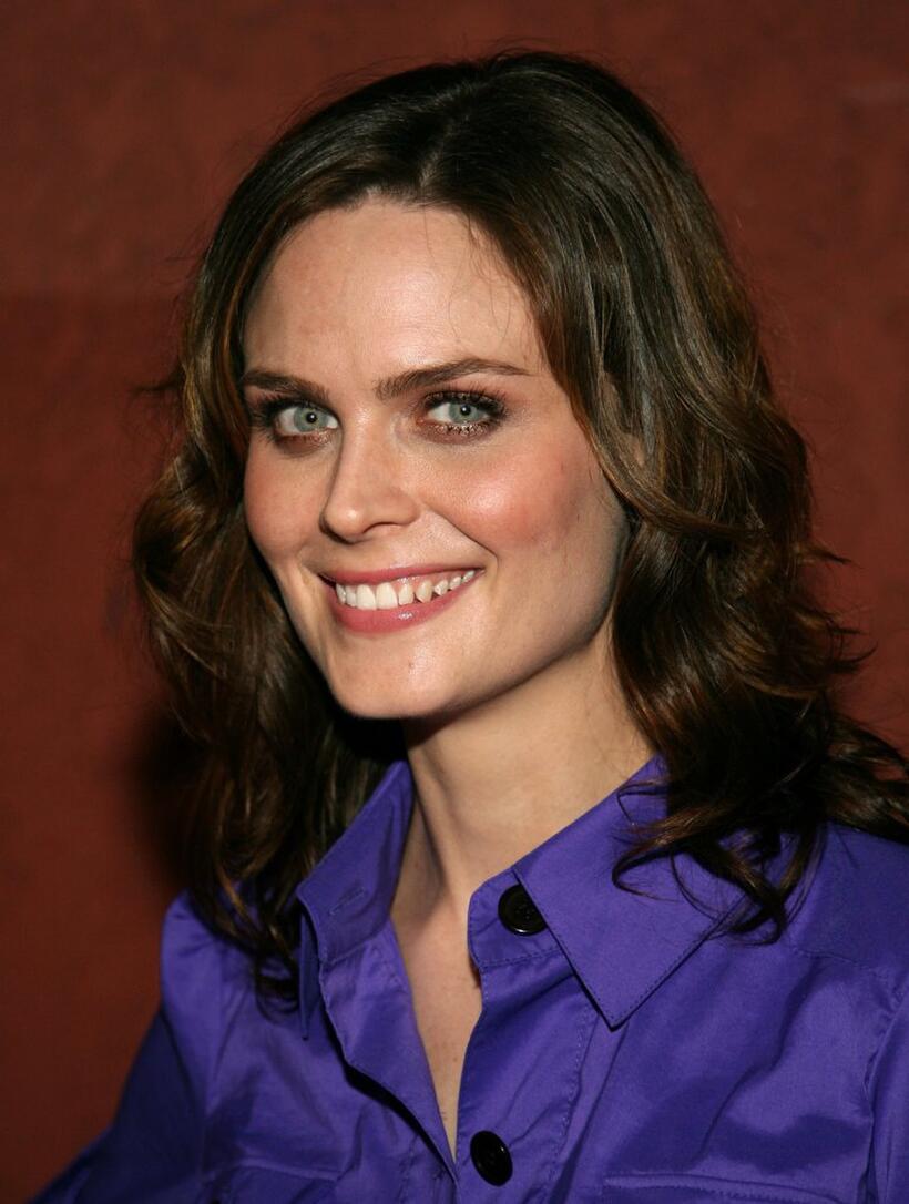 Emily Deschanel at the AIDS Healthcare Foundation Hot In Hollywood party.