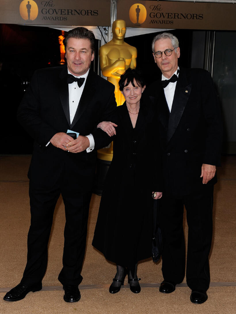 Alec Baldwin, Mary Jo Deschanel and director Caleb Deschanel at the Academy of Motion Picture Arts and Sciences Inaugural Governors Awards.