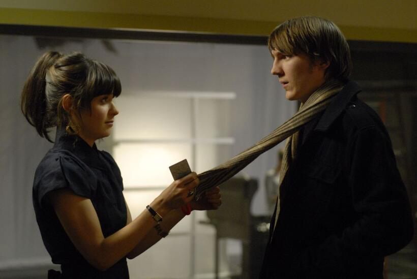 Paul Dano and Zooey Deschanel in "Gigantic."