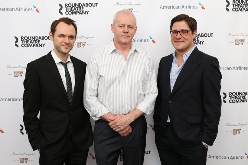 Christopher Denham, David Morse and Rich Sommer at the opening night of "The Unavoidable Disappearance of Tom Durnin" New York.