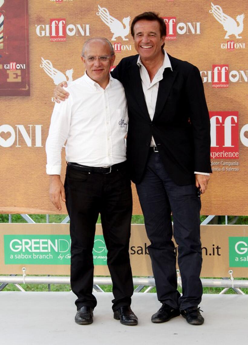 Claudio Gubitosi and Christian de Sica at the Giffoni Experience 2010.