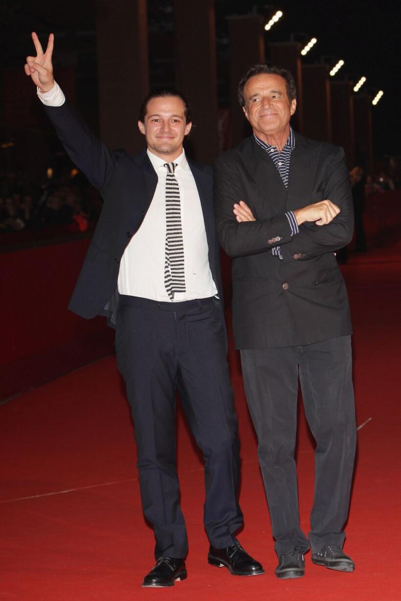 Director Brando de Sica and Christian de Sica at the premiere of "Parlami Di Me" during the 3rd Rome International Film Festival.
