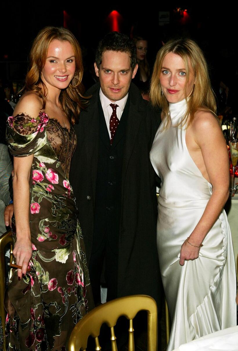 Amanda Holden, Tom Hollander and Gillian Anderson at the British Independent Film Awards.