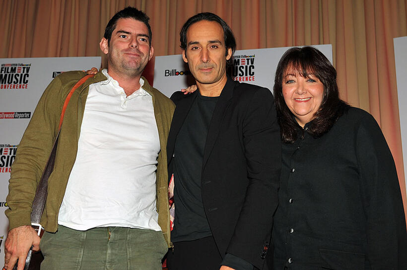 Director Chris Weitz, Alexandre Desplat and Doreen Ringer Ross at the THR and Billboard Film's TV Music Conference Day 1.