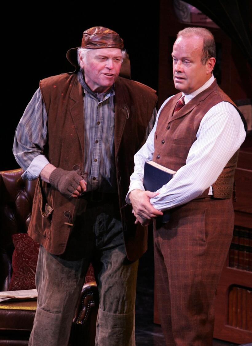 Brian Dennehy and Kelsey Grammer at the final dress rehearsal for My Fair Lady.