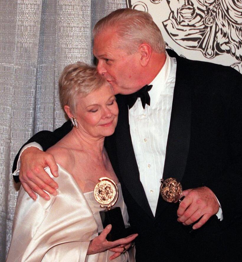 Brian Dennehy and Judi Dench at the Tony Awards on 06 June 1999.