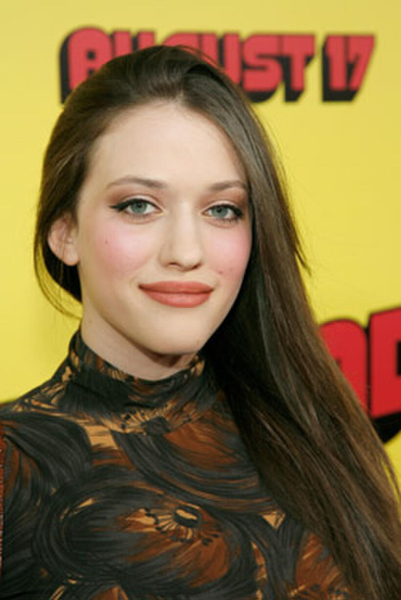 Kat Dennings at the Hollywood premiere of "Superbad."
