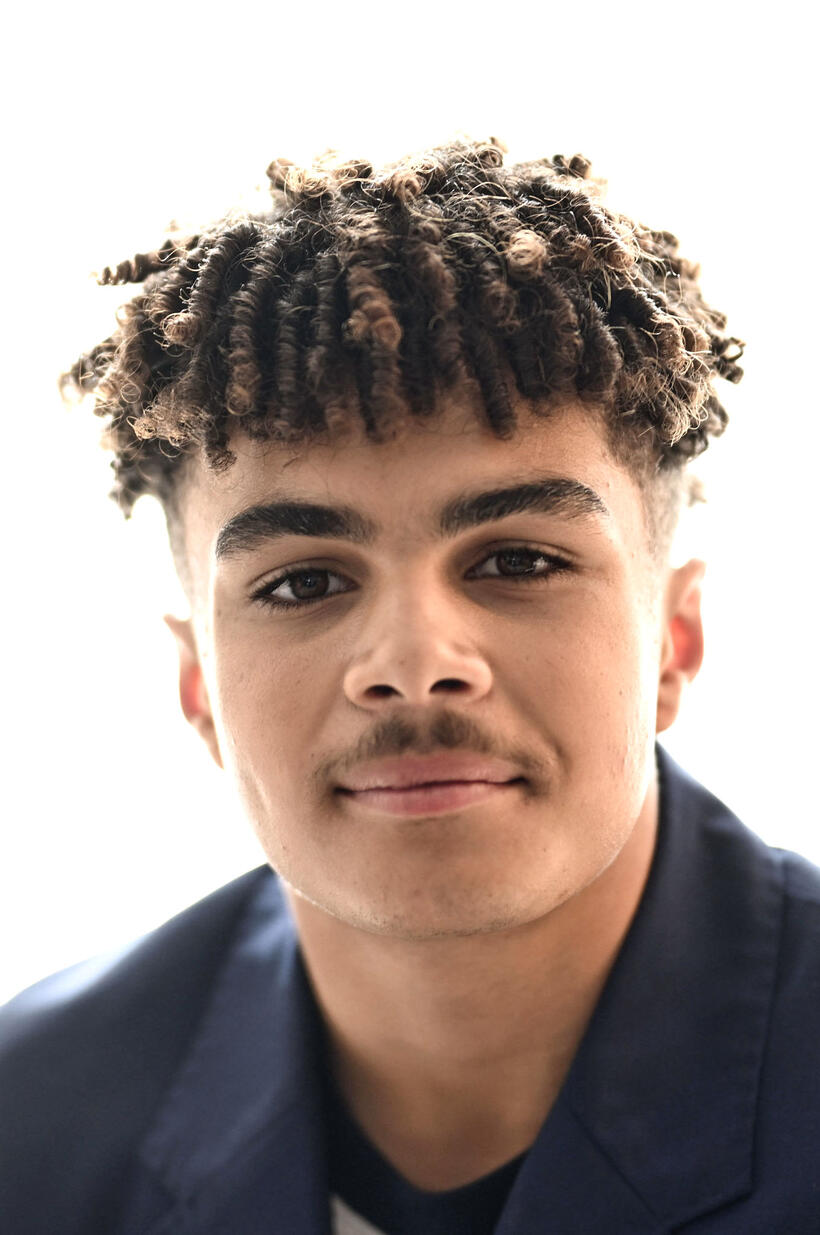 Ethann Isidore during the 76th Cannes Film Festival.