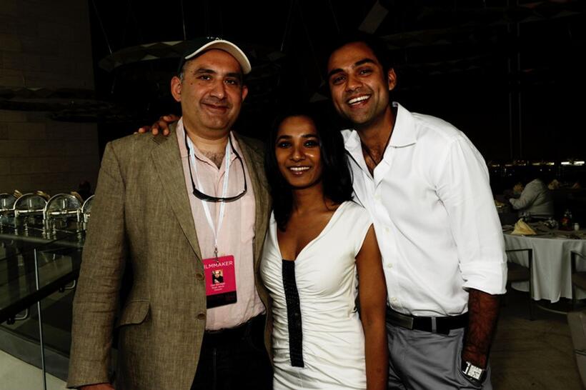 Dev Benegal, Tannishtha Chatterjee and Abhay Deol at the 2009 Doha Tribeca Film Festival.
