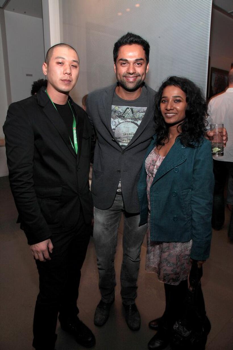 David Qwok, Abhay Deol and Tannishtha Chatterjee at the TFF Filmmaker party during the 2010 Tribeca Film Festival.