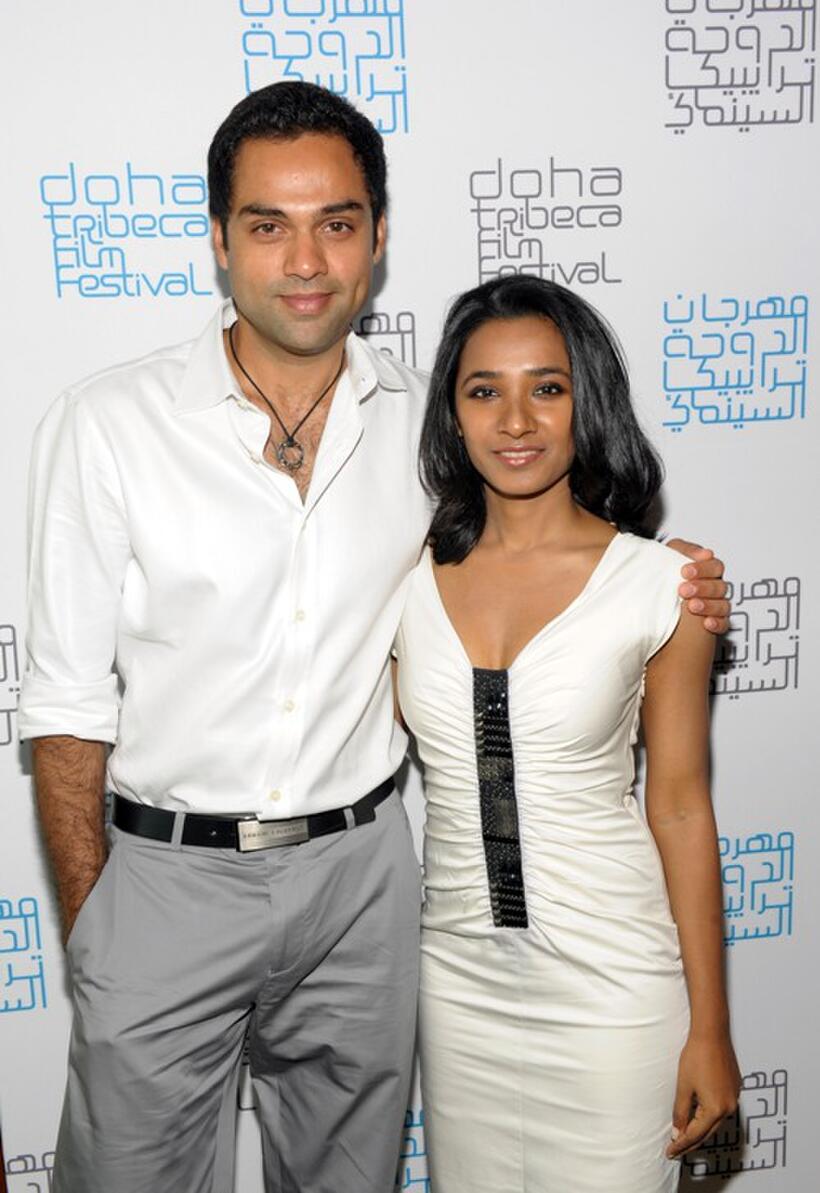 Abhay Deol and Tannishtha Chatterjee at the press conference of "Road Movie" during the 2009 Doha Tribeca Film Festival.