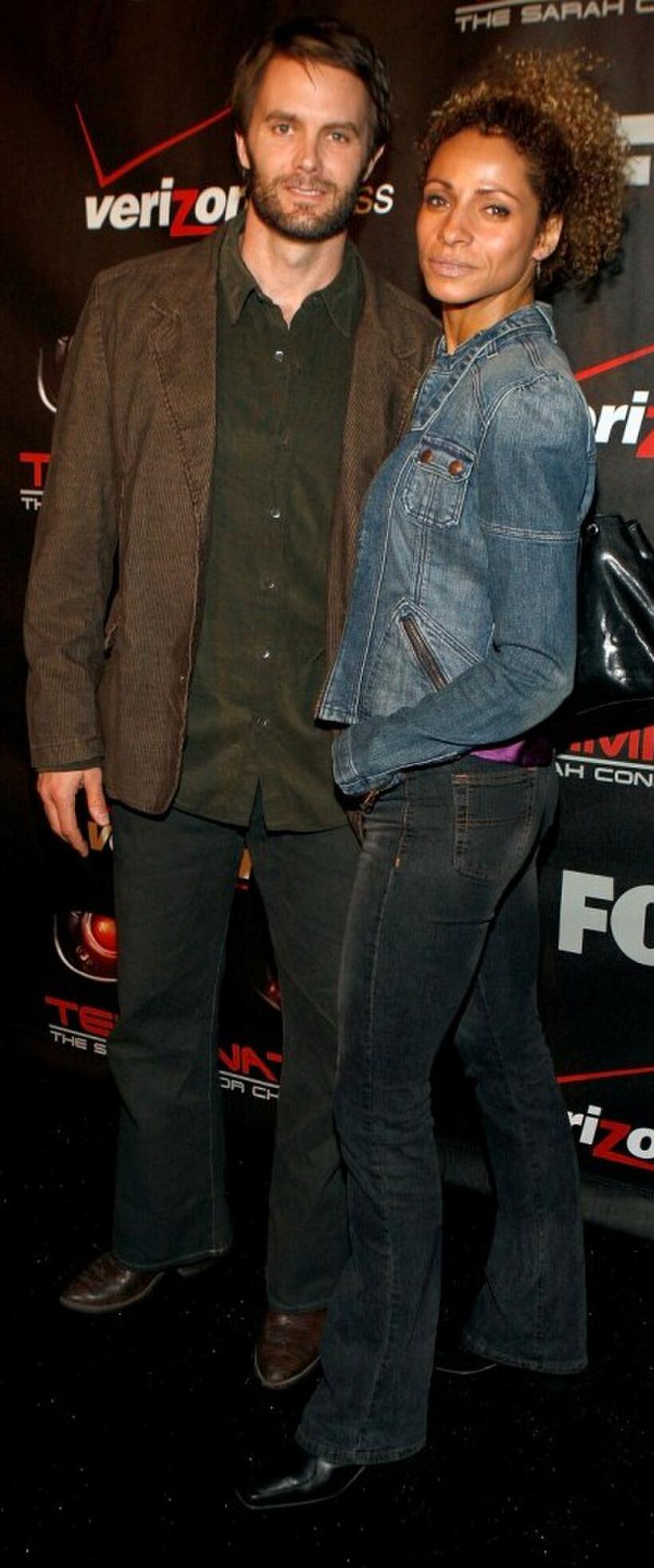 Garret Dillahunt and Michelle Hurd at the premiere of "Terminator: The Sarah Connor Chronicles."