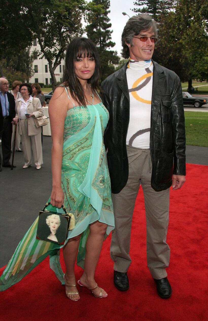 Devin DeVasquez and Ronn Moss at the opening night of "I Am My Own Wife."